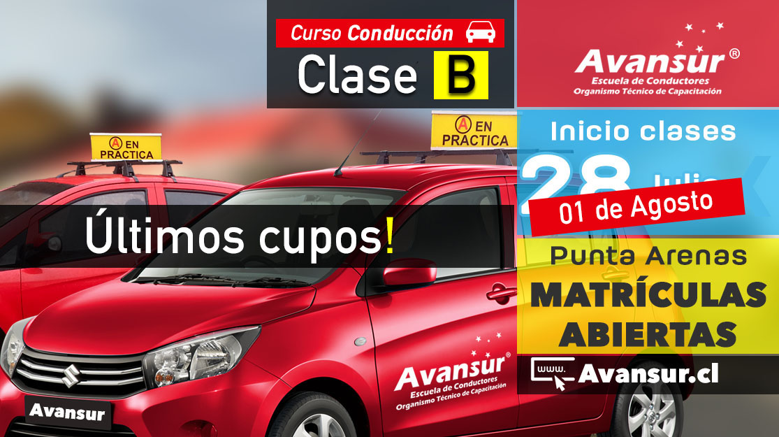 Curso Clase B: 28 De Julio Punta Arenas | Capacitaciones Avansur