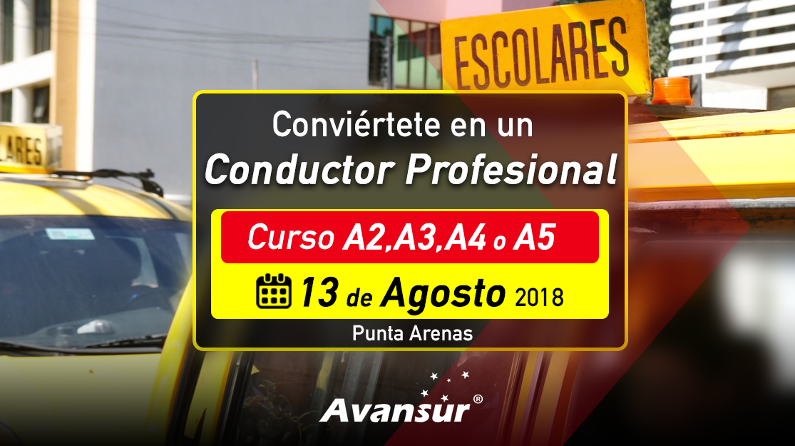 Curso Clase Profesional: 13 Agosto Punta Arenas | Capacitaciones Avansur